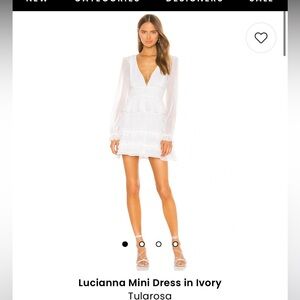 Revolve Tularosa white mini dress worn once